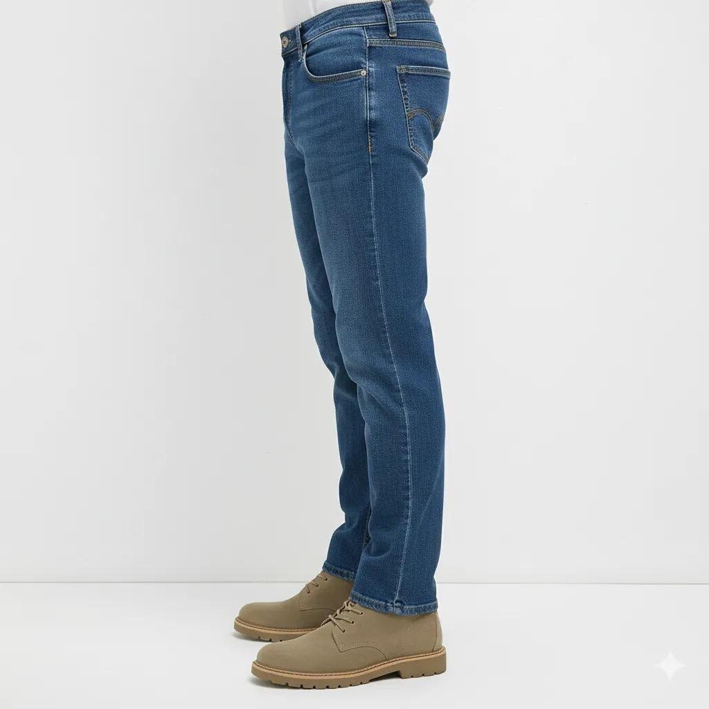 Octave Men Regular Fit Mid-Rise Stretchable Jeans