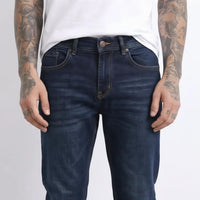 Men Regular Fit Mid-Rise Light Fade Stretchable Jeans