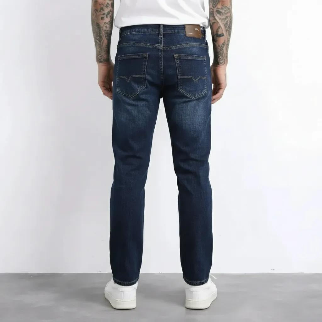 Men Regular Fit Mid-Rise Light Fade Stretchable Jeans