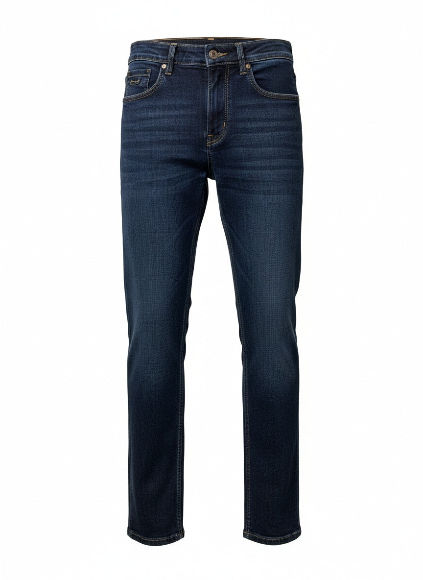 Men Regular Fit Mid-Rise Light Fade Stretchable Jeans