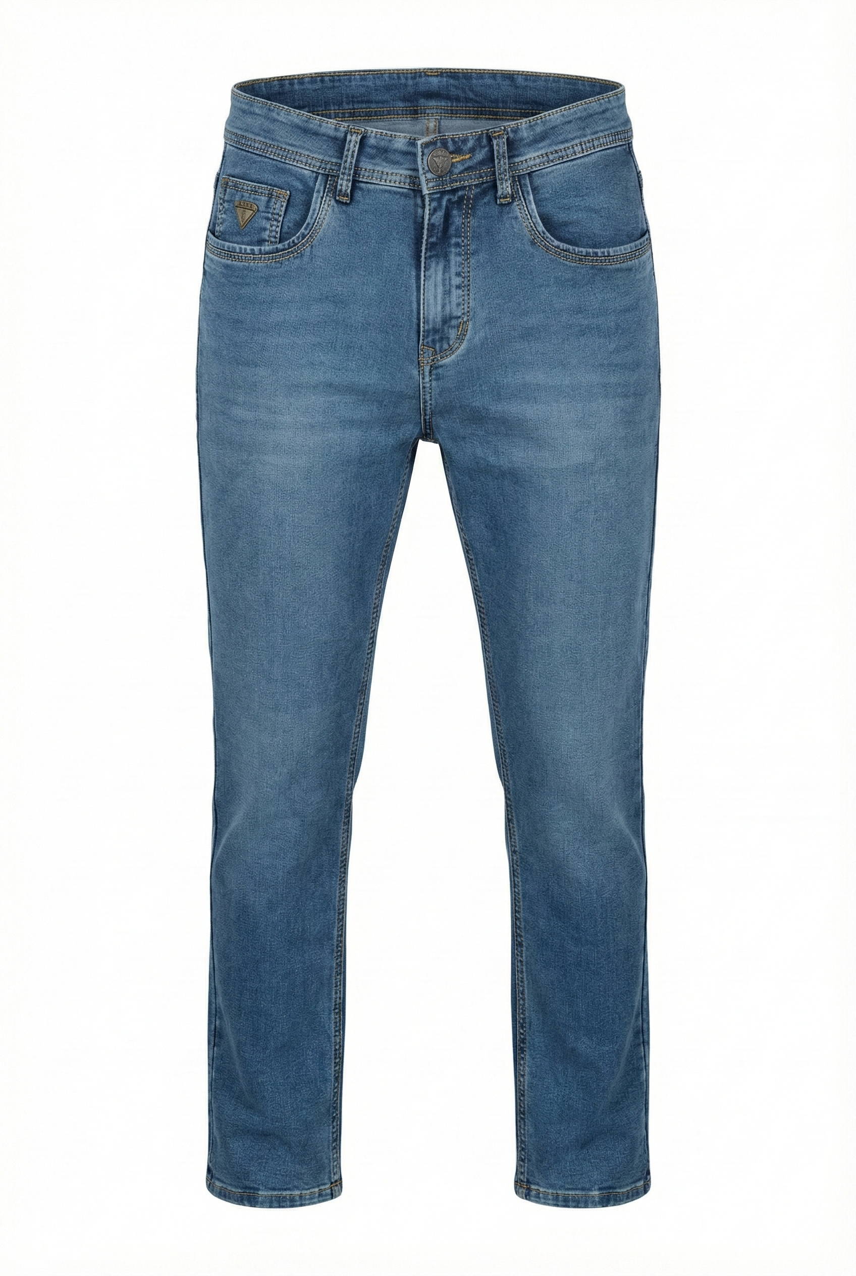 Men Regular Fit Mid-Rise Light Fade Stretchable Jeans