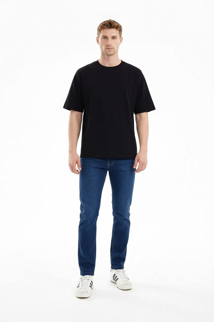 Men Regular Fit Mid-Rise Light Fade Stretchable Jeans