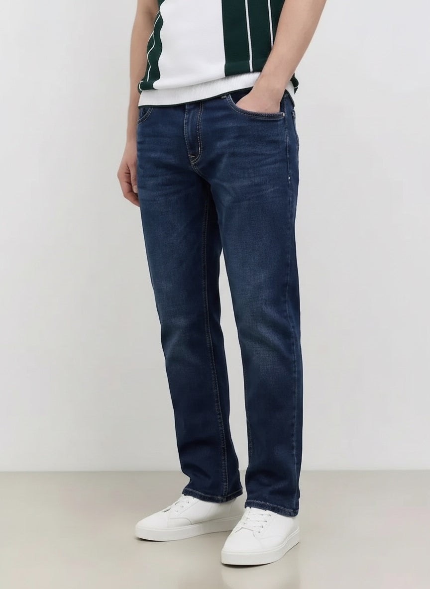 Men Regular Fit Mid-Rise Stretchable Jeans