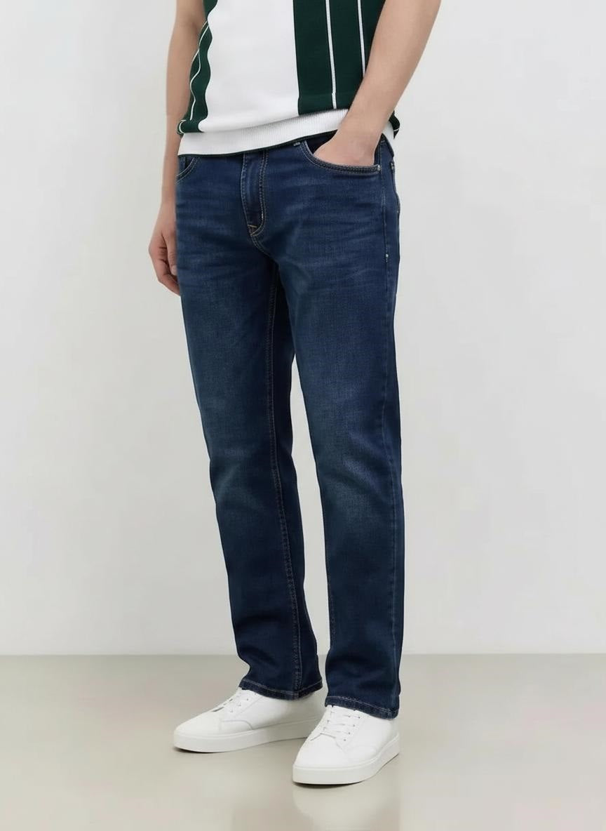 Men Regular Fit Mid-Rise Stretchable Jeans