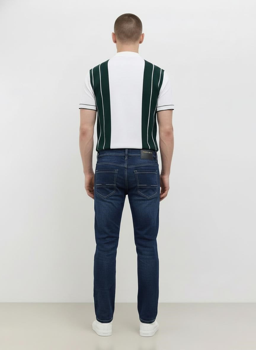 Men Regular Fit Mid-Rise Stretchable Jeans