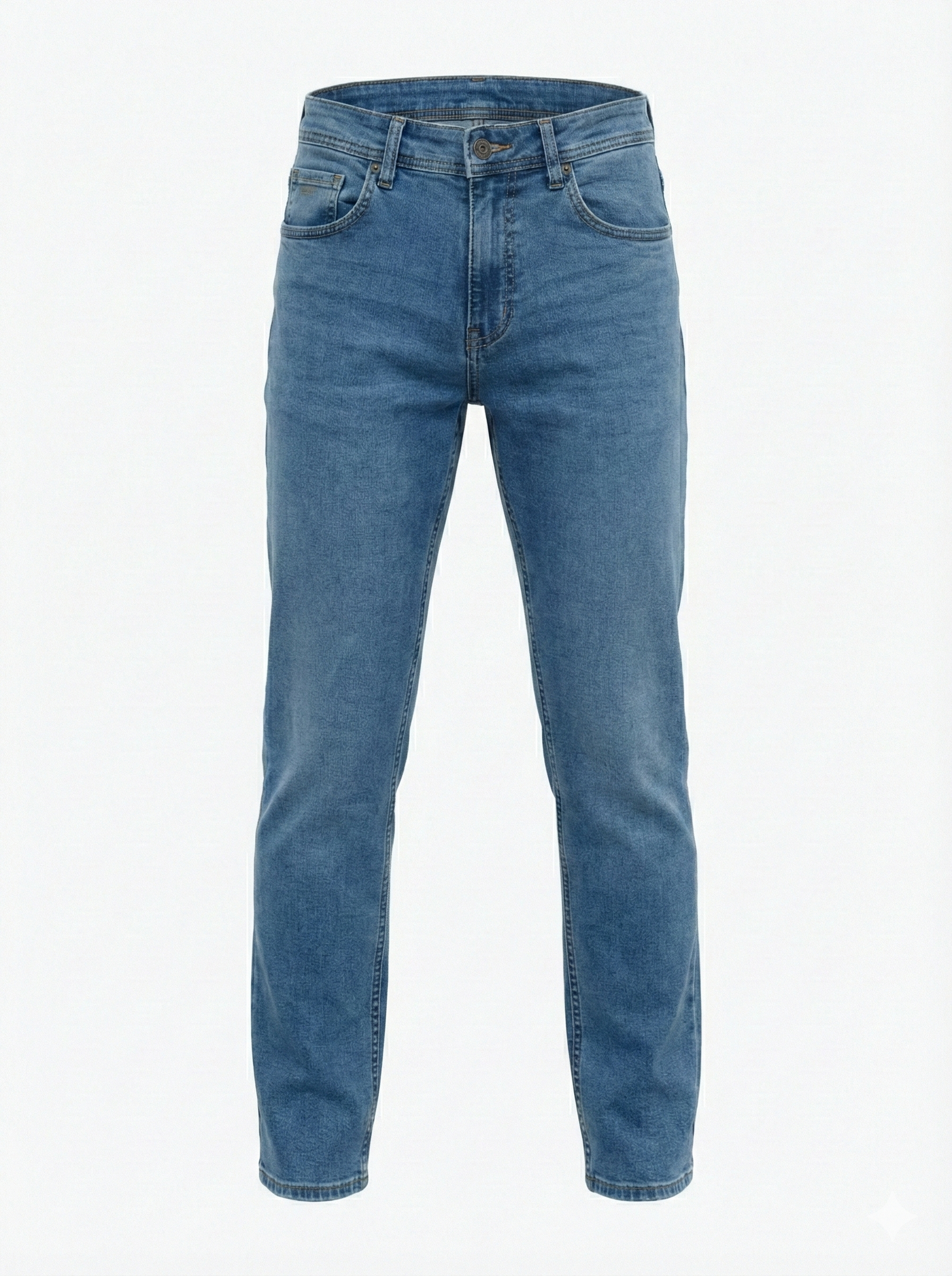 Men Regular Fit Mid-Rise Light Fade Stretchable Jeans