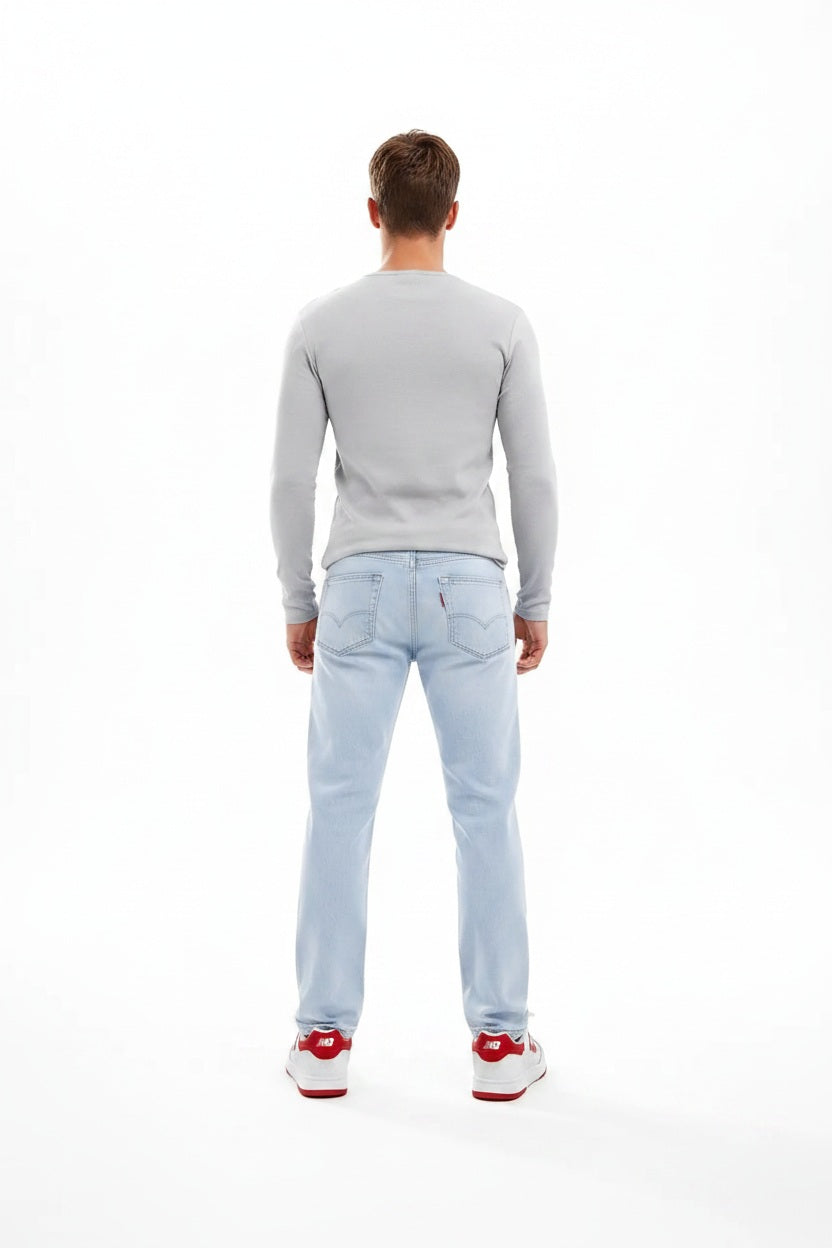 Men Slim Fit Mid-Rise Light Fade Stretchable Jeans