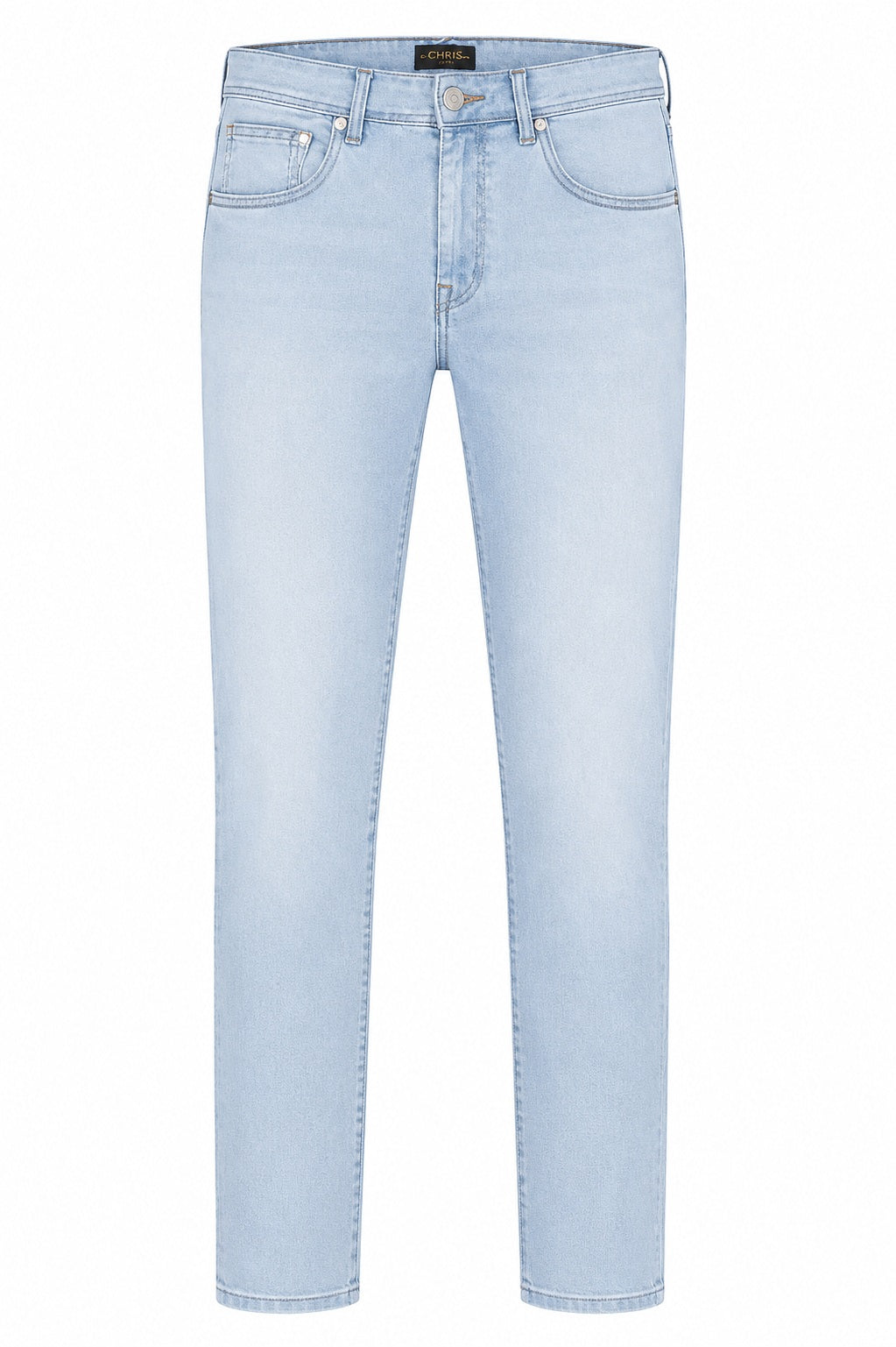 Men Slim Fit Mid-Rise Light Fade Stretchable Jeans