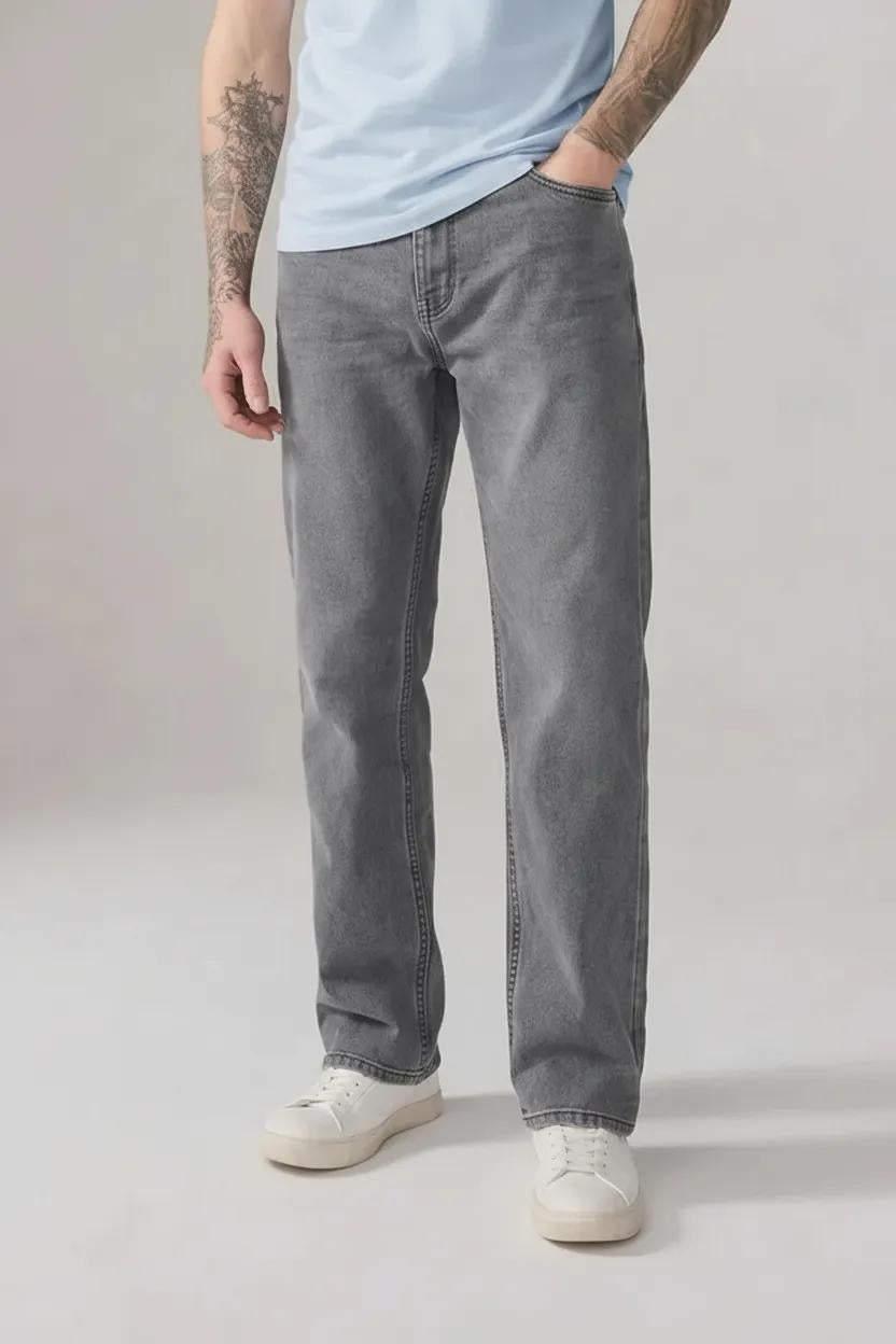 Men Slim Fit Mid-Rise Light Fade Stretchable Jeans