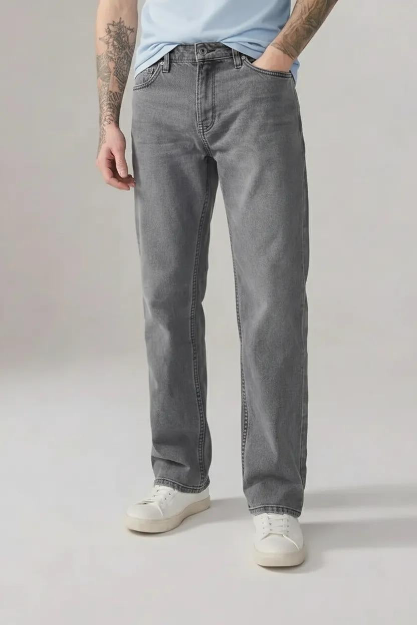 Men Slim Fit Mid-Rise Light Fade Stretchable Jeans