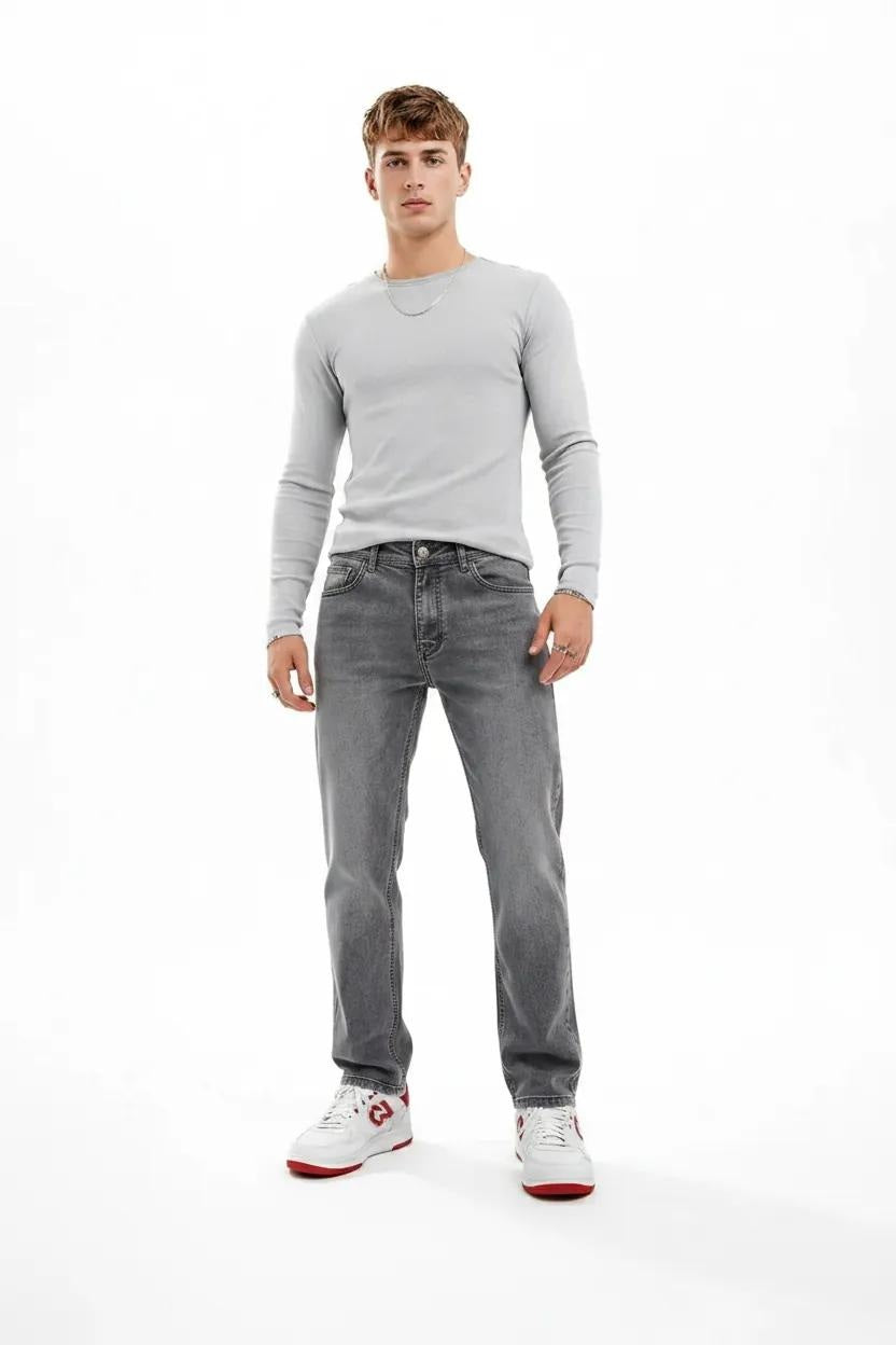 Men Slim Fit Mid-Rise Light Fade Stretchable Jeans