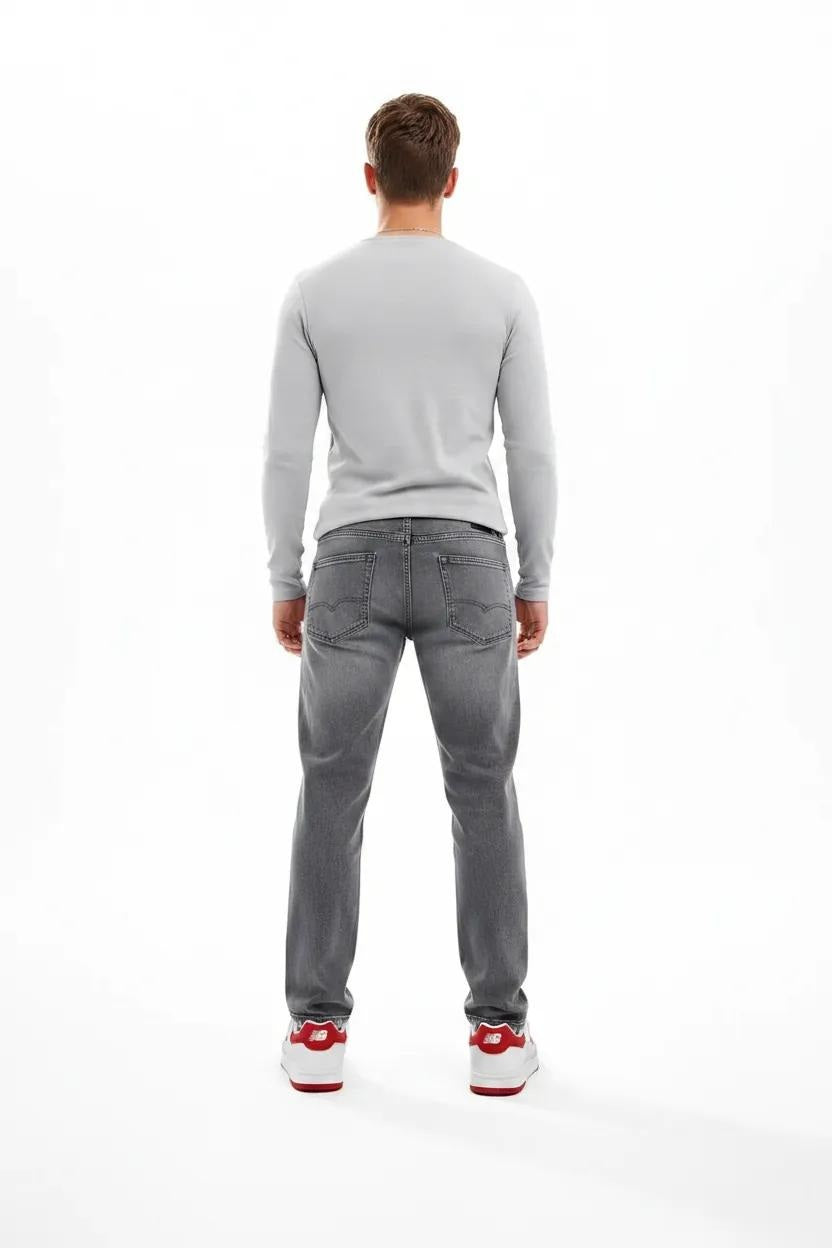 Men Slim Fit Mid-Rise Light Fade Stretchable Jeans