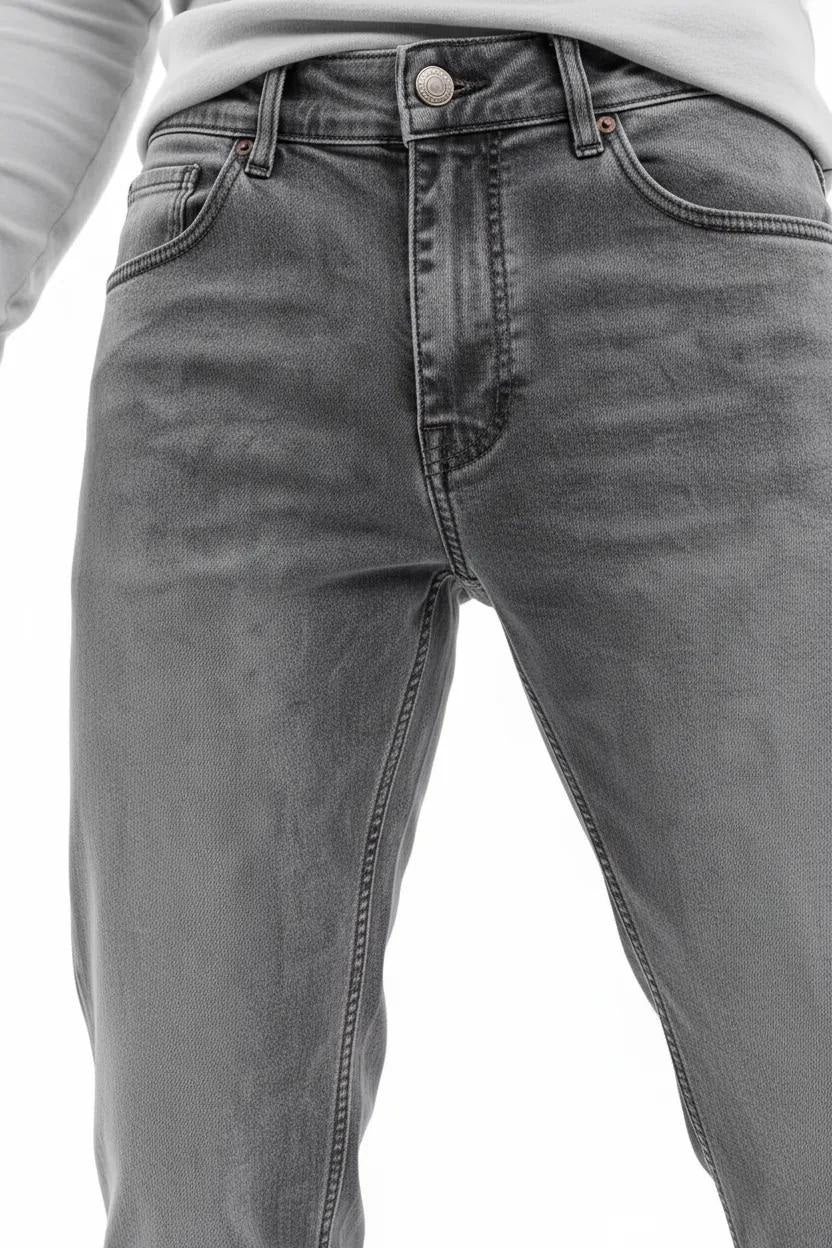 Men Slim Fit Mid-Rise Light Fade Stretchable Jeans