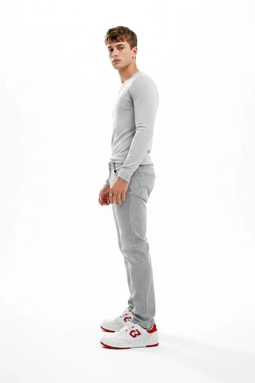 Men Slim Fit Mid-Rise Light Fade Stretchable Jeans