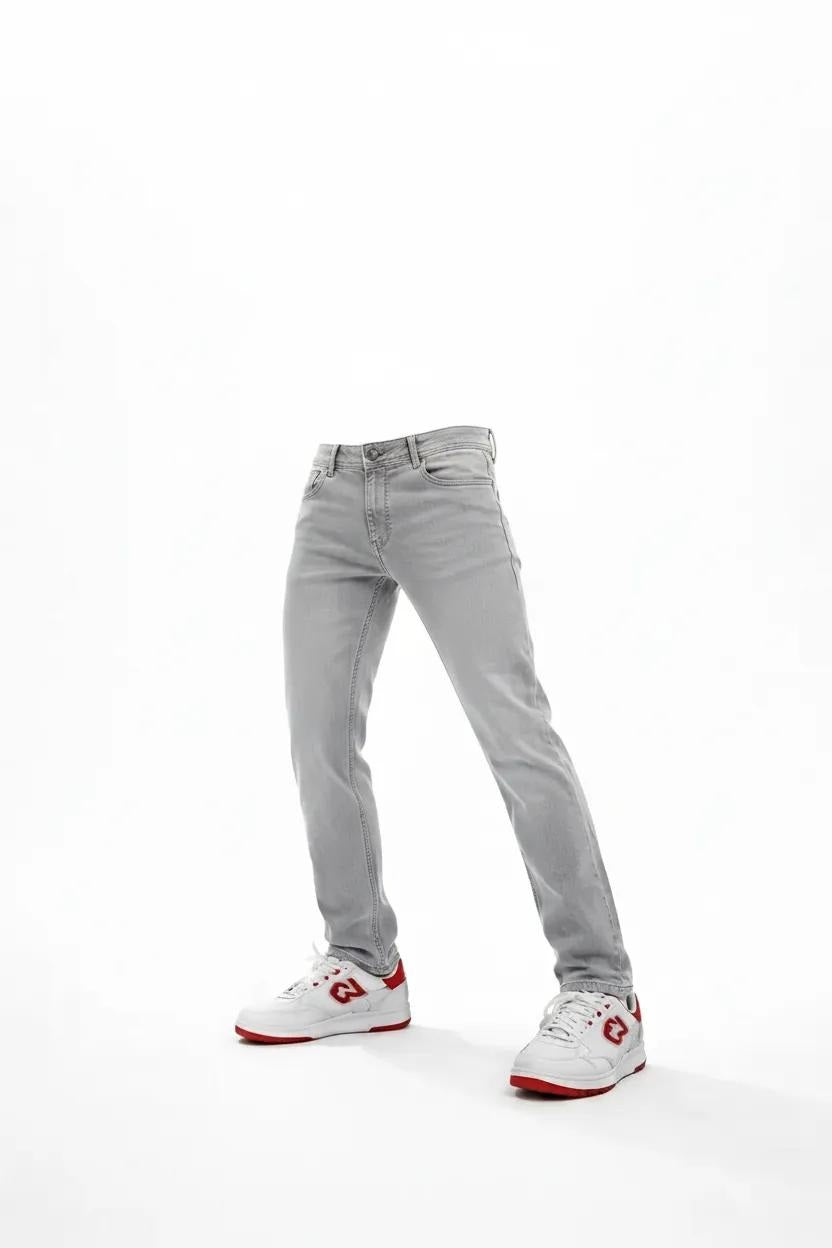 Men Slim Fit Mid-Rise Light Fade Stretchable Jeans