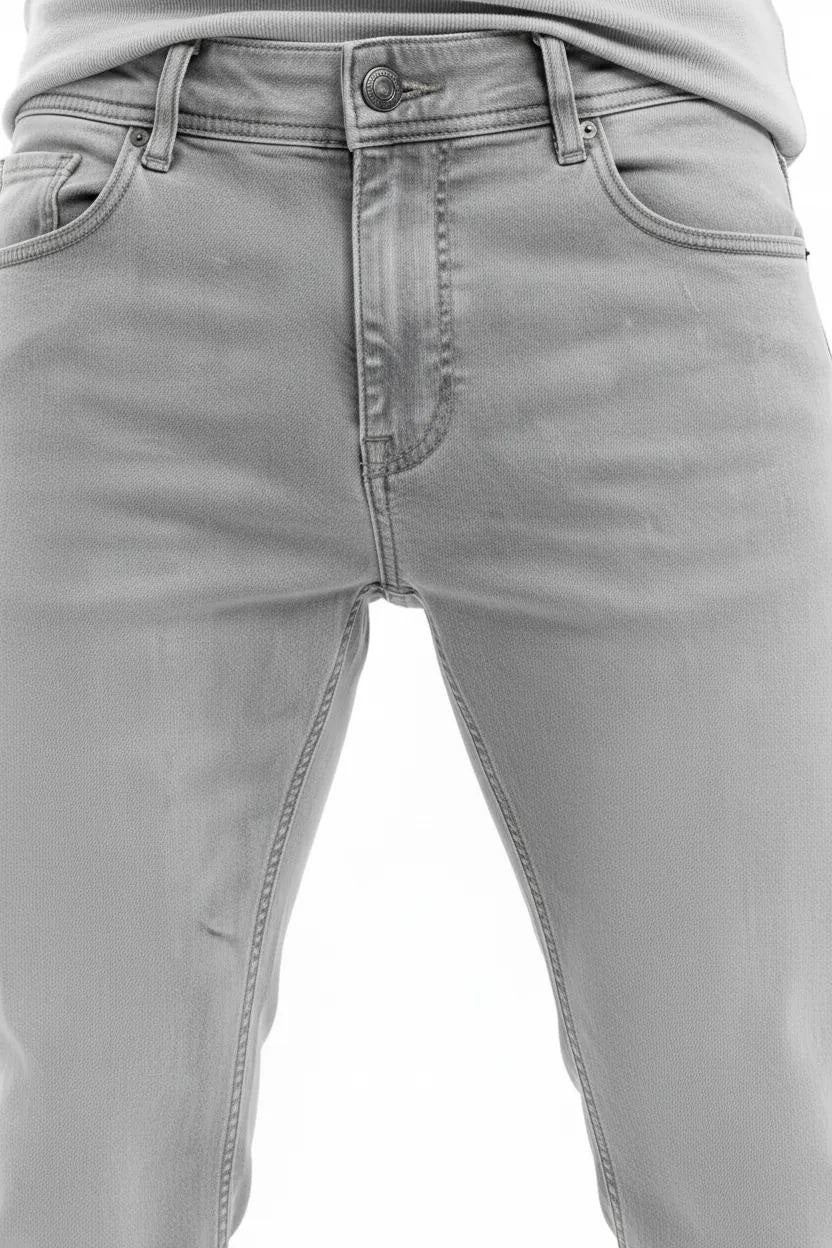 Men Slim Fit Mid-Rise Light Fade Stretchable Jeans
