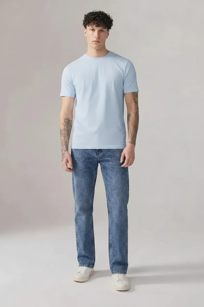 Men Slim Fit Mid-Rise Stretchable Jeans