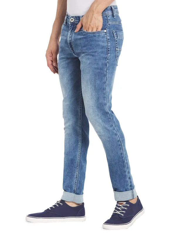 Octave Men Blue Heavy Fade Cotton Jeans