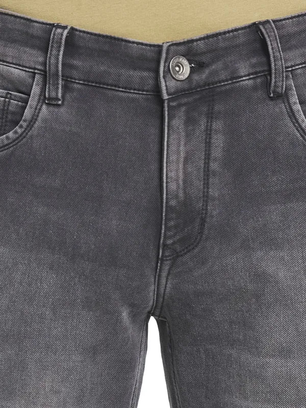 Octave Men Grey Heavy Fade Jeans