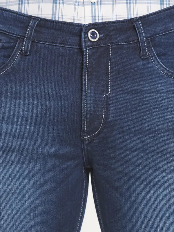 Men Blue Slim Fit Light Fade Stretchable Jeans