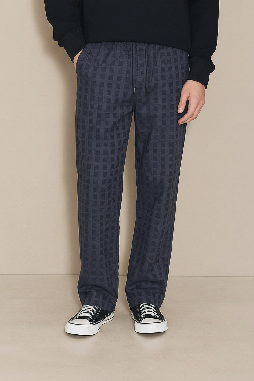 Men Cotton Mid Rise Track Pants