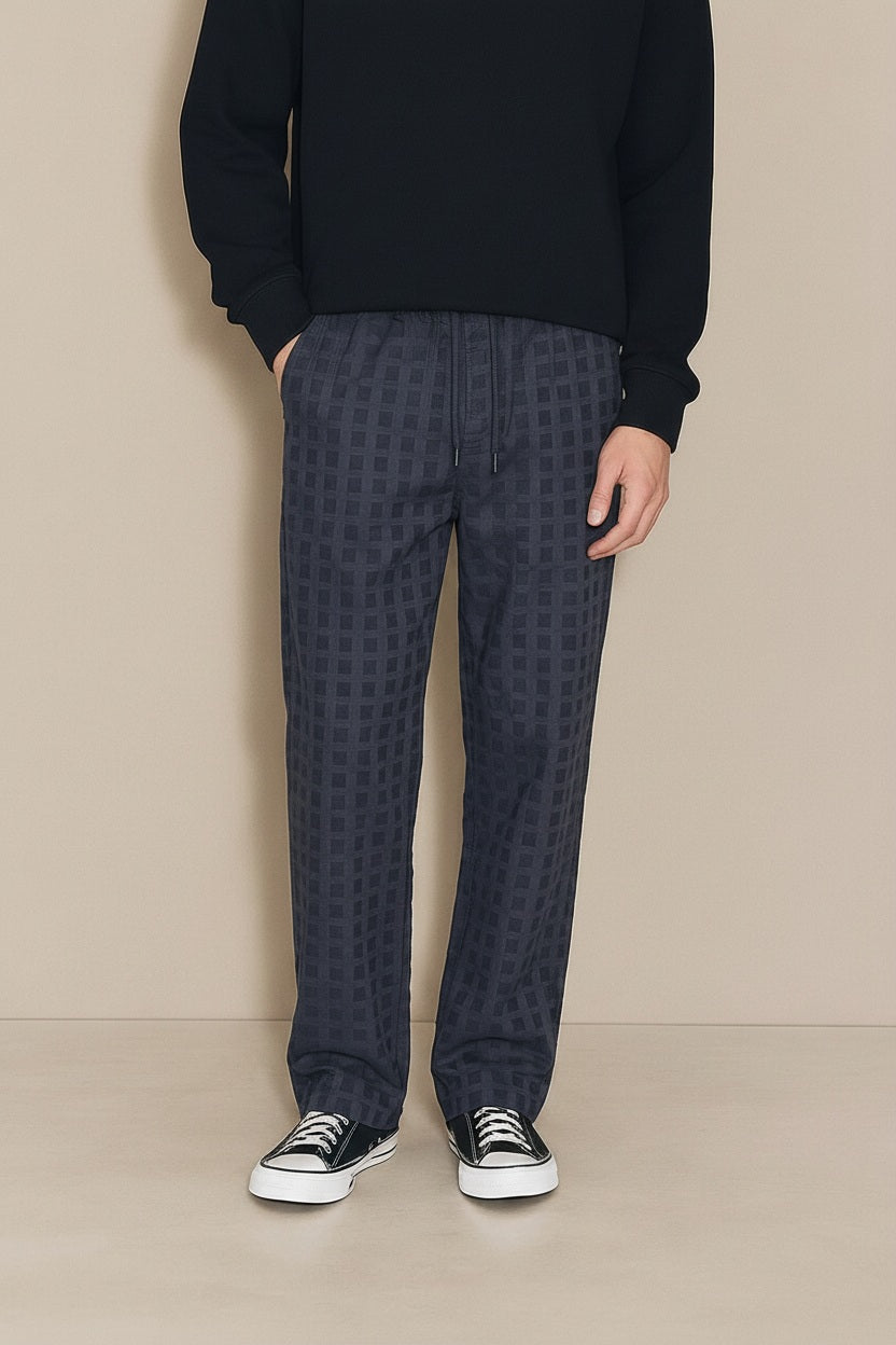 Men Cotton Mid Rise Track Pants