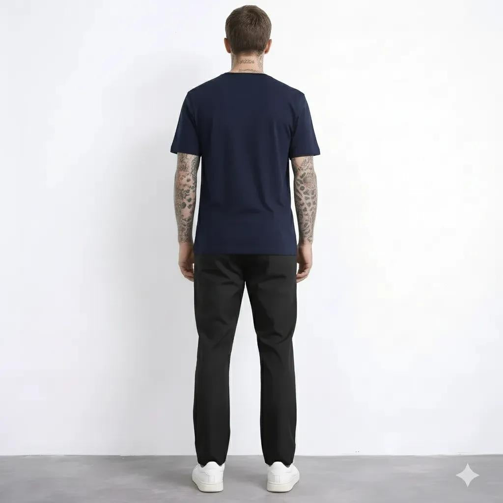 Octave Men Black Regular Fit Track Pants