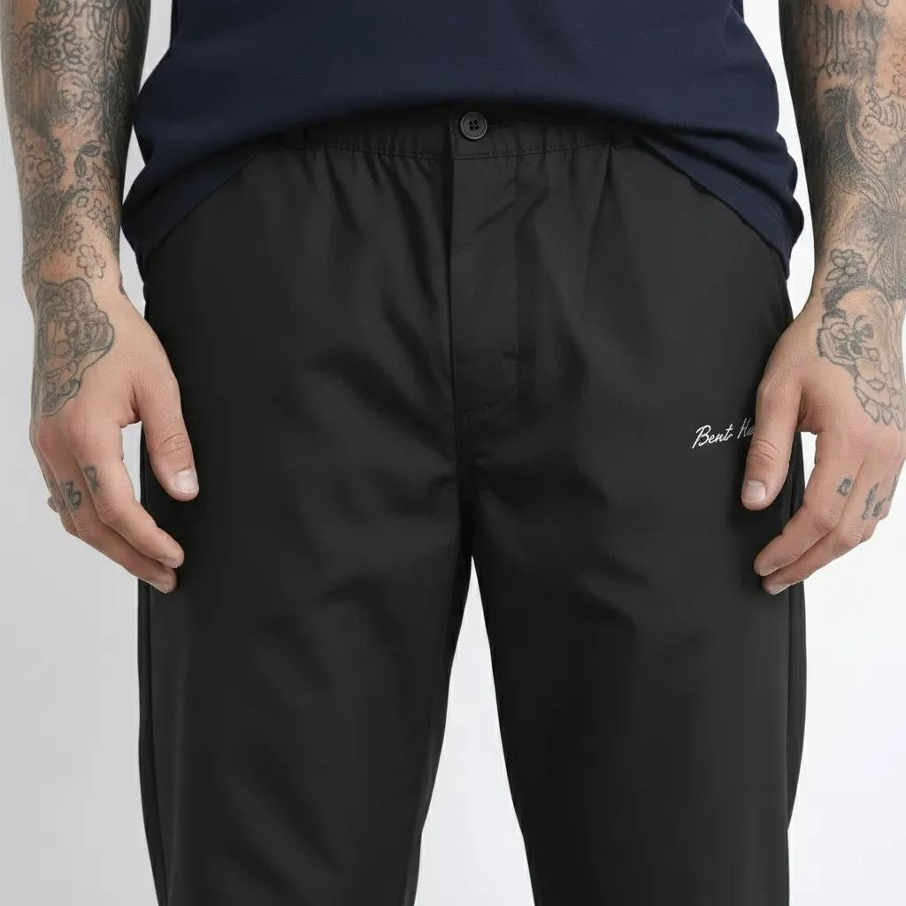 Octave Men Black Regular Fit Track Pants