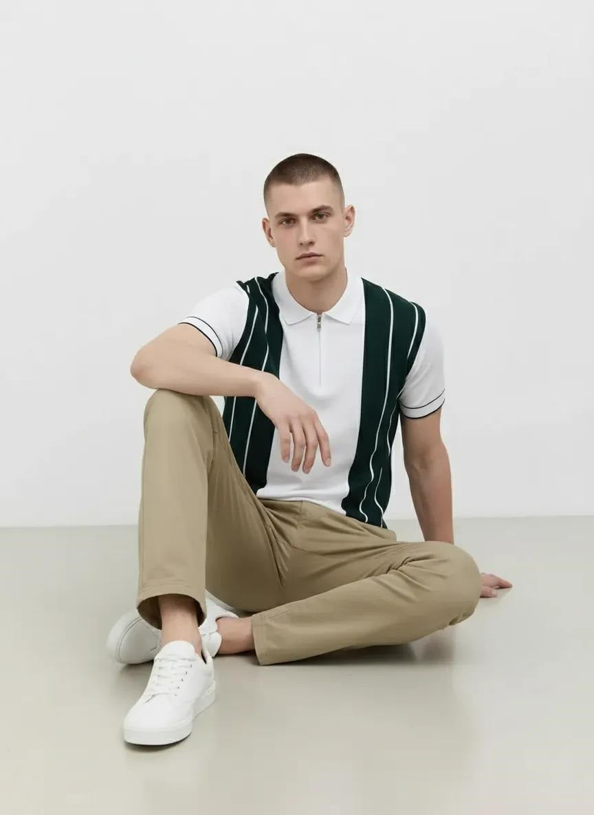 Men Safari Regular Fit Brand Logo Training Track Pants