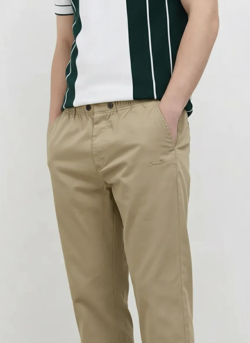 Men Safari Regular Fit Brand Logo Training Track Pants