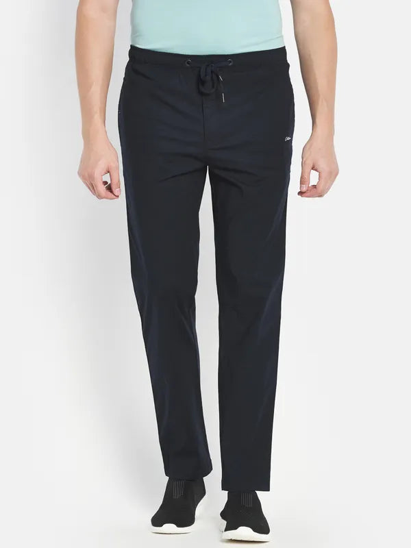 Men Navy Trackpants