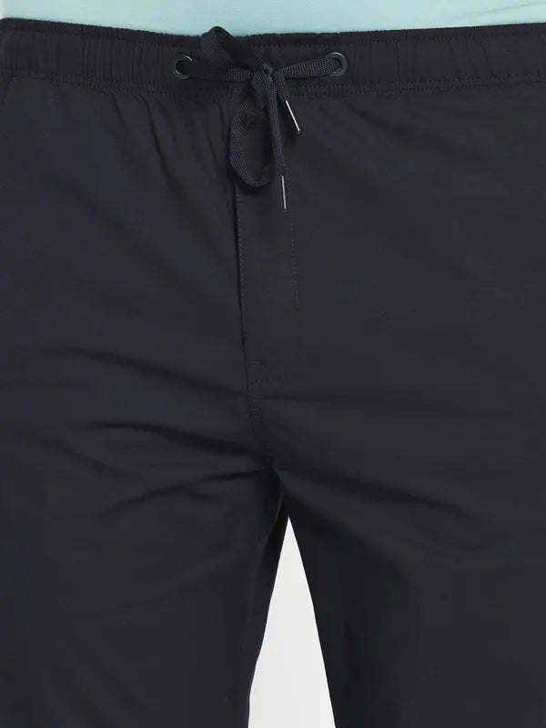 Men Navy Trackpants