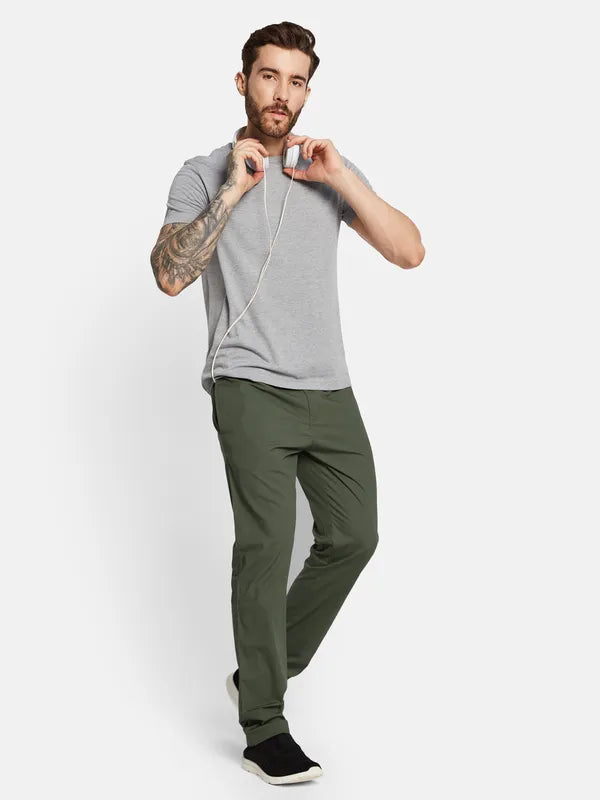 Octave Men Cotton Mid Rise Track Pants