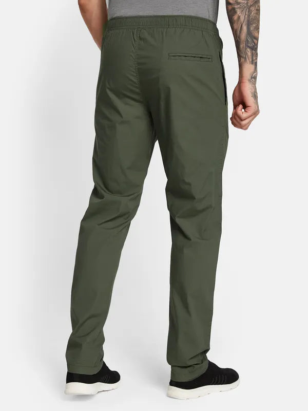 Octave Men Cotton Mid Rise Track Pants