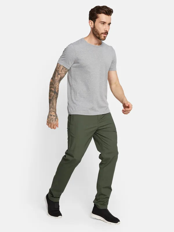 Octave Men Cotton Mid Rise Track Pants