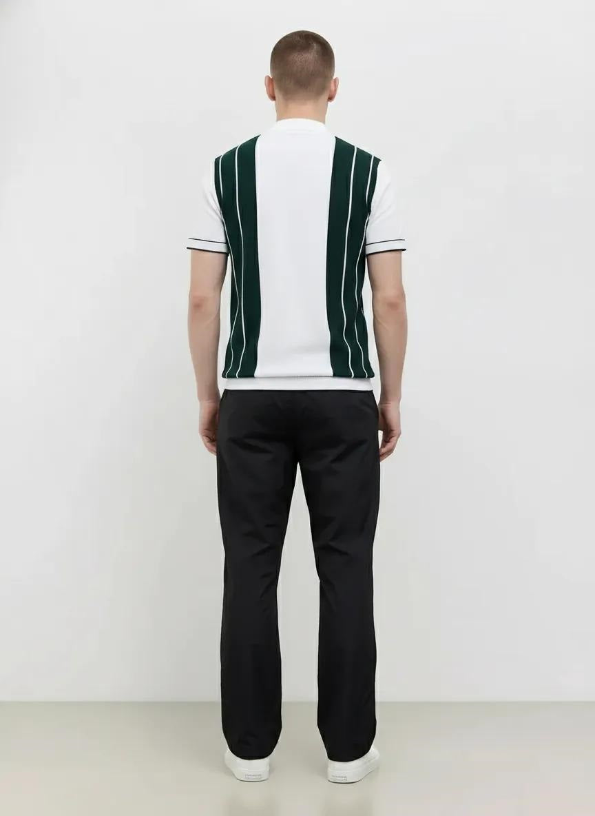 Men Black Solid Regular Fit Track Pants