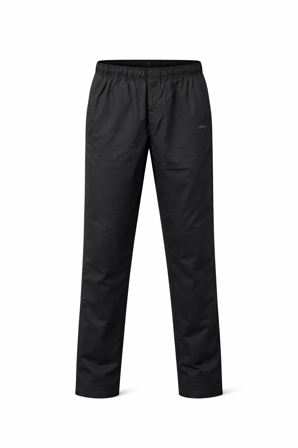 Men Black Solid Regular Fit Track Pants