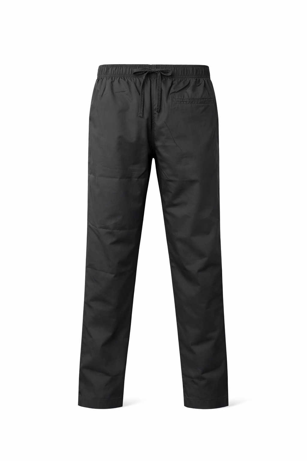 Men Black Solid Regular Fit Track Pants