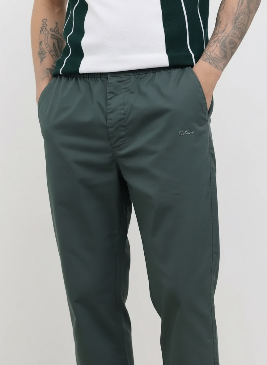 Men Gun Metal Solid Regular Fit Track Pants