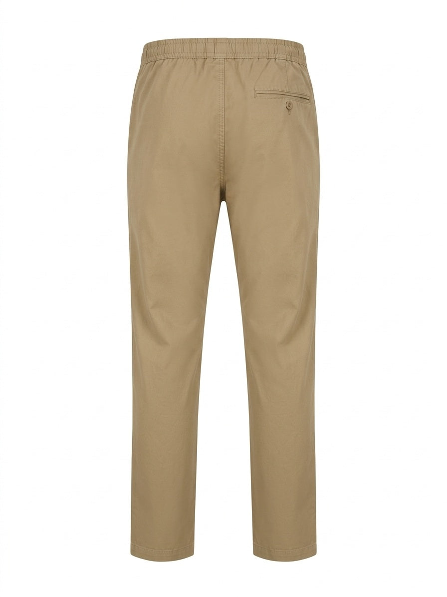 Men Khaki Regular Fit Track Pants