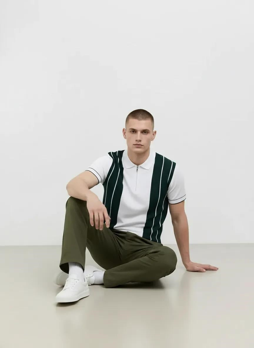 Men Olive Solid Regular Fit Track Pants