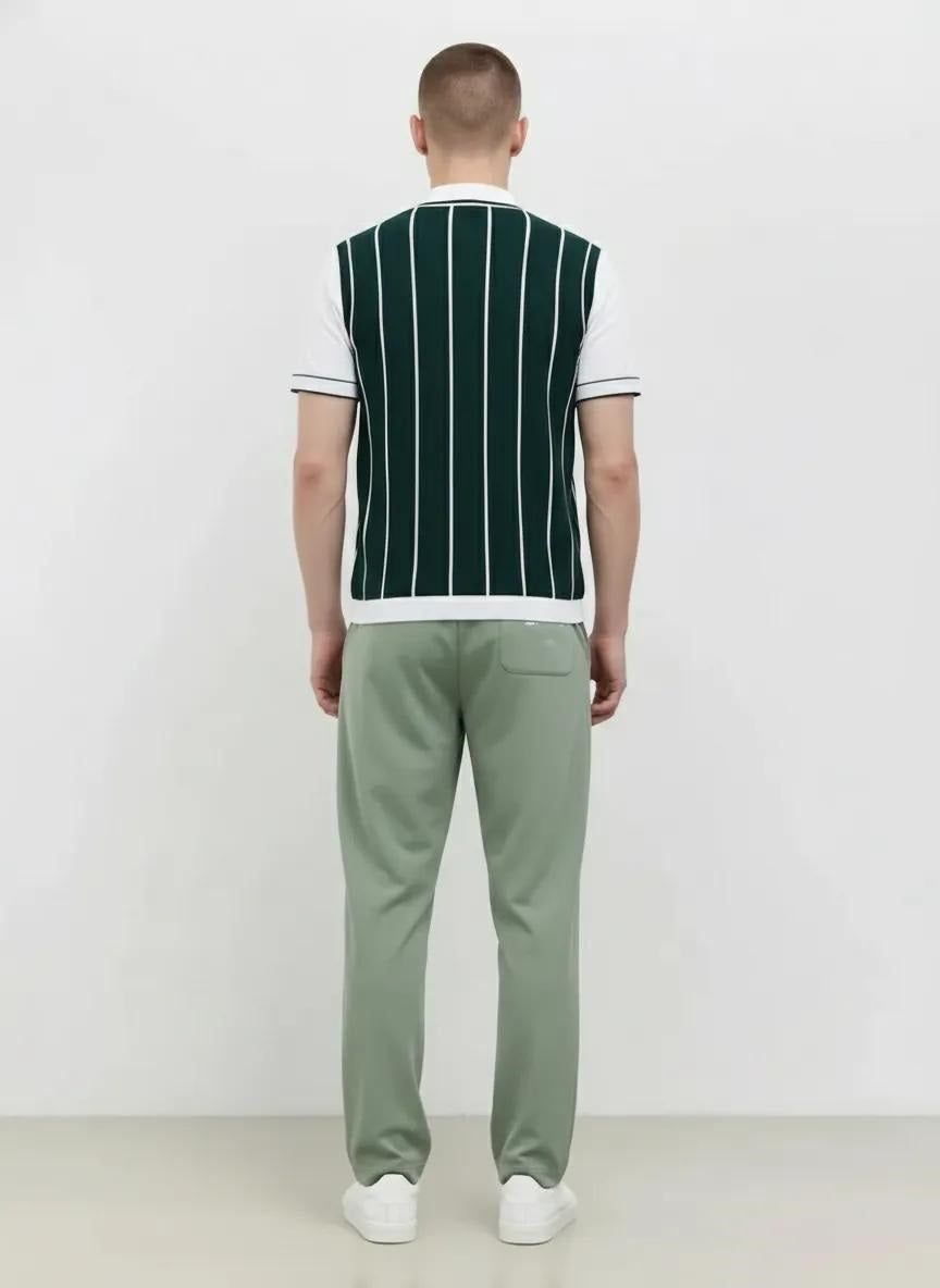 Men Sage Solid Regular Fit Track Pants