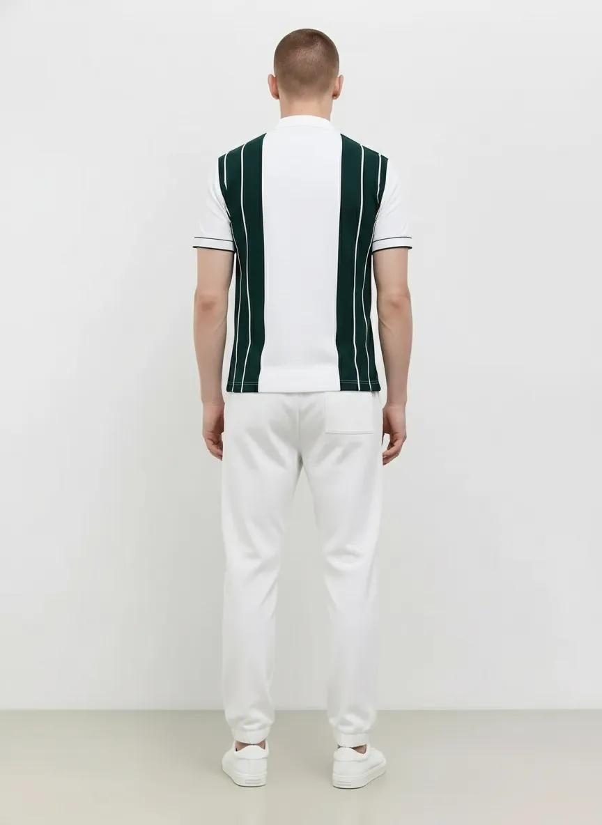 Men White Solid Regular Fit Track Pants