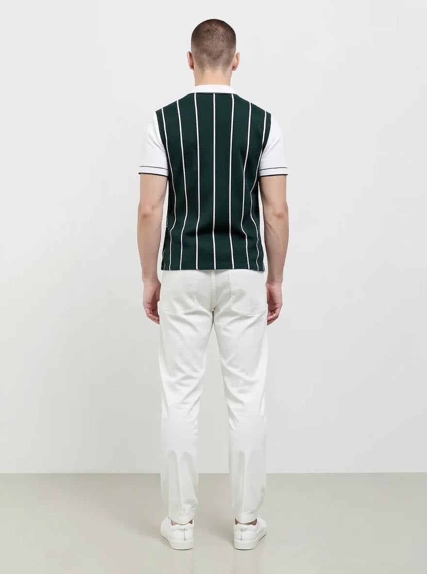 Men White Solid Regular Fit Track Pants