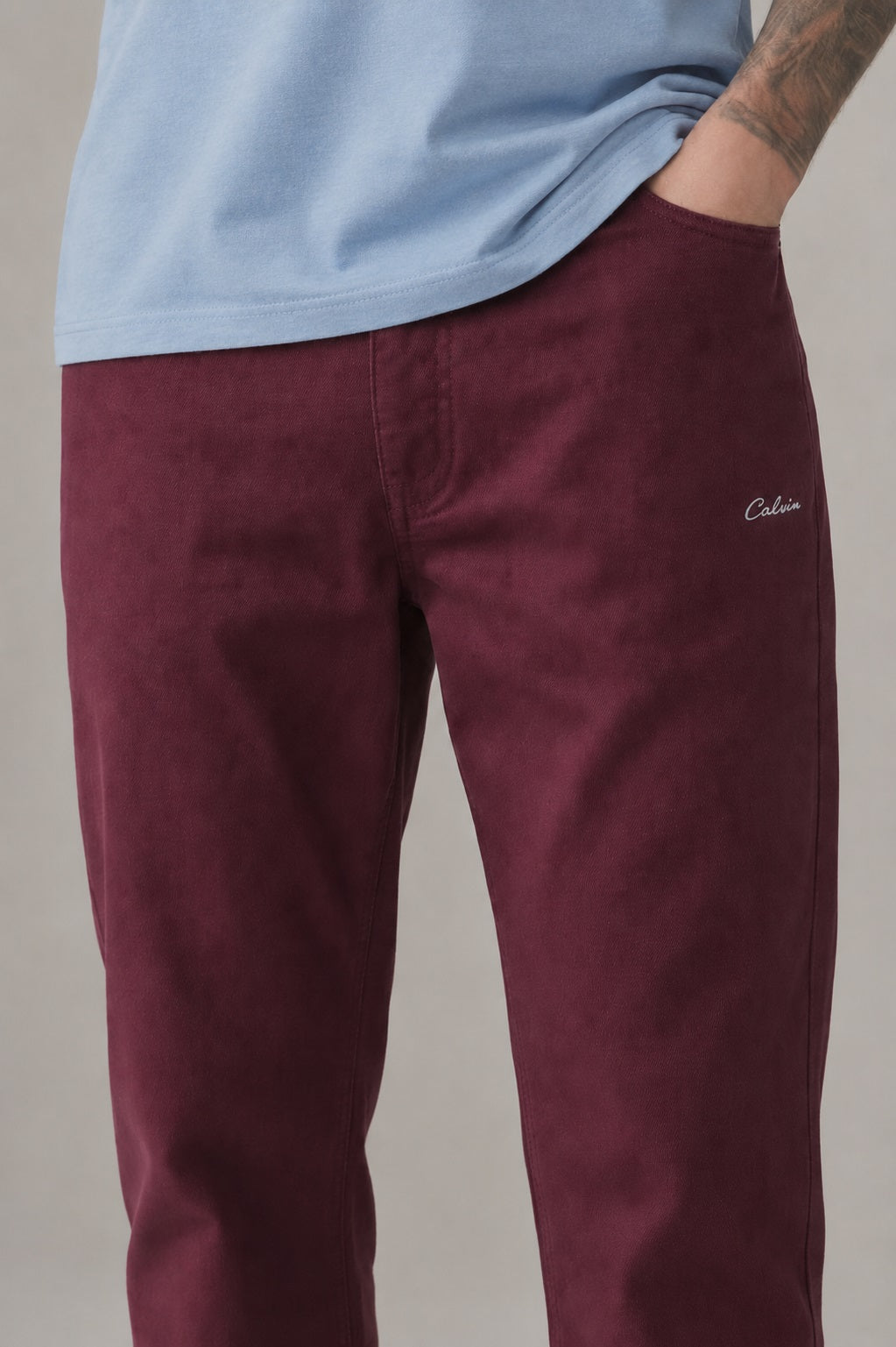 Men Wine Regular Fit Track Pants