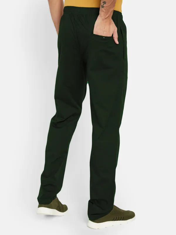 Octave Men Mid-Rise Training Or Gym Cotton Track Pant