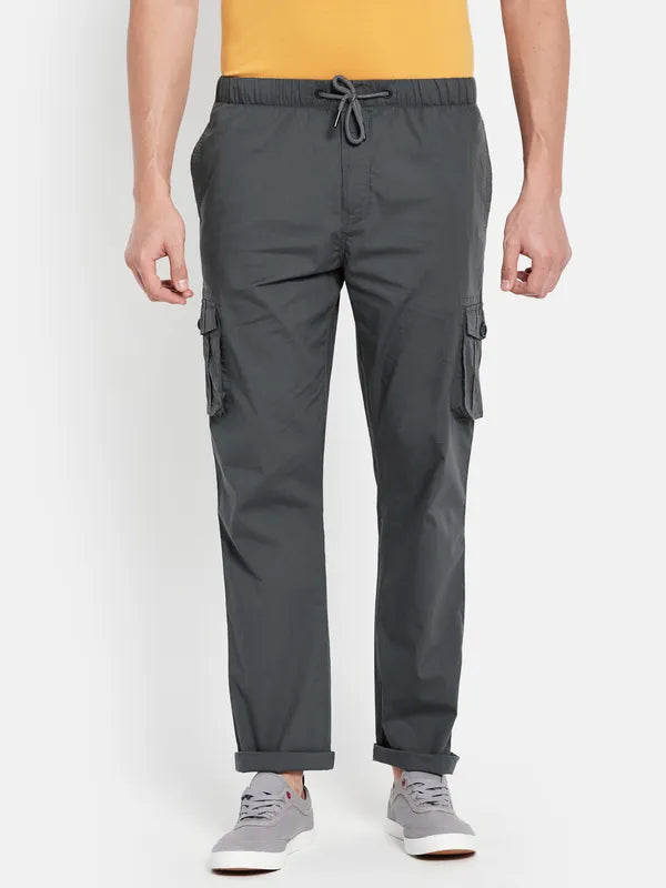 Men Gun Metal Trackpants