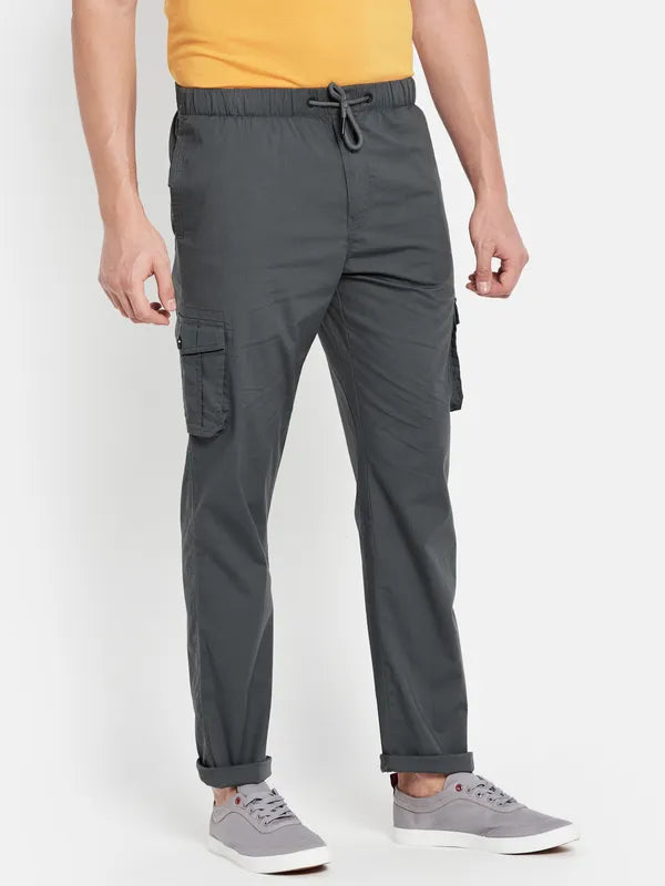 Men Gun Metal Trackpants