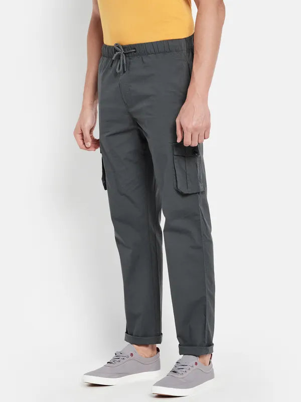 Men Gun Metal Trackpants