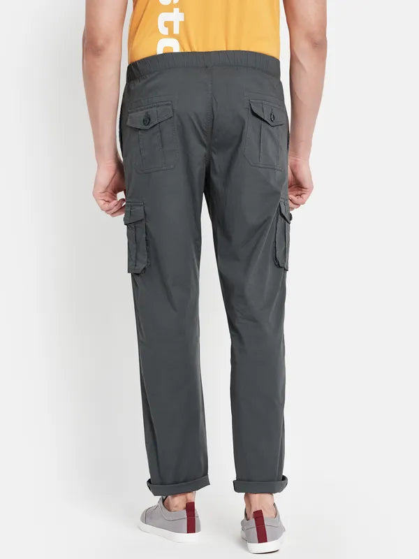 Men Gun Metal Trackpants